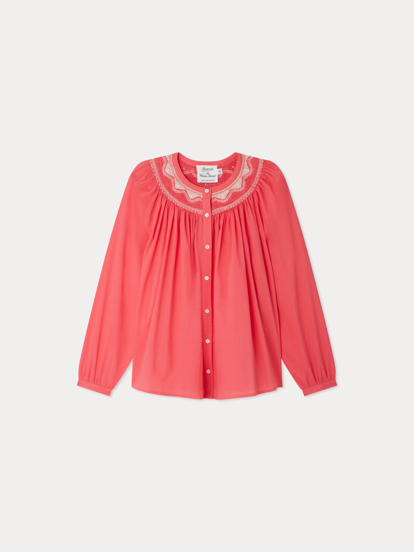 Bonpoint x Vanessa Seward blouse Empathie smockée à broderies