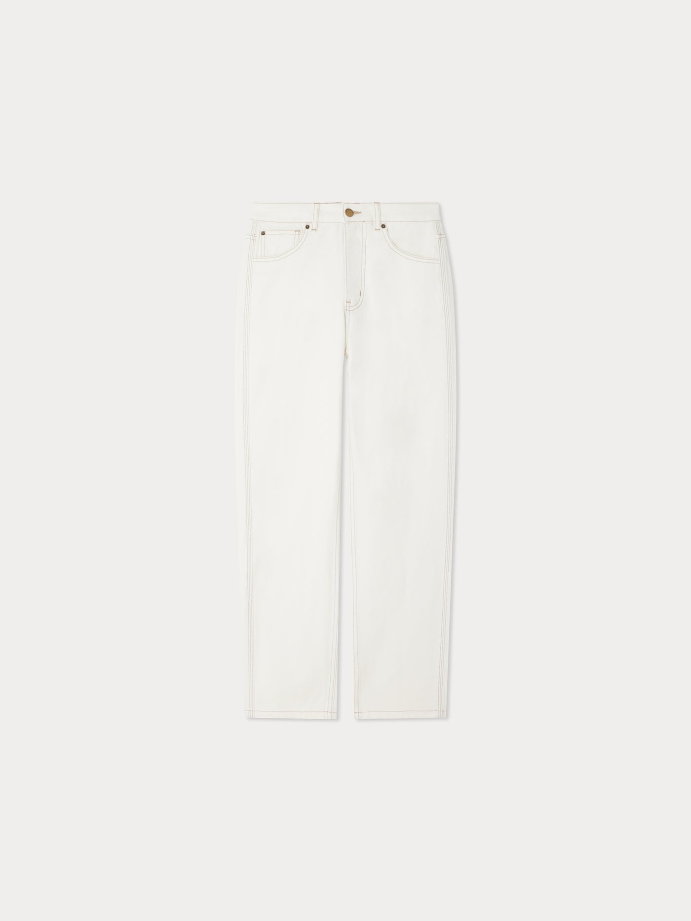 Bonpoint x Vanessa Seward Jean Gasp droit blanc