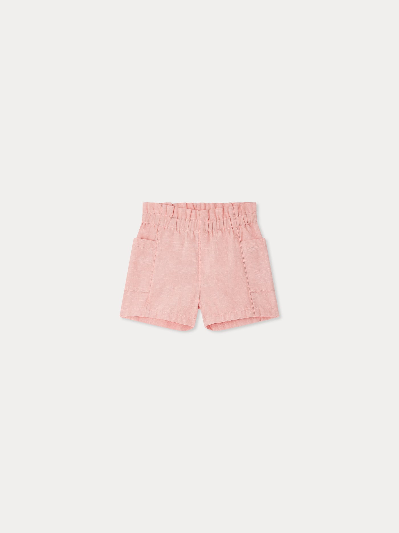 Pantaloni corti in nougat di chambray