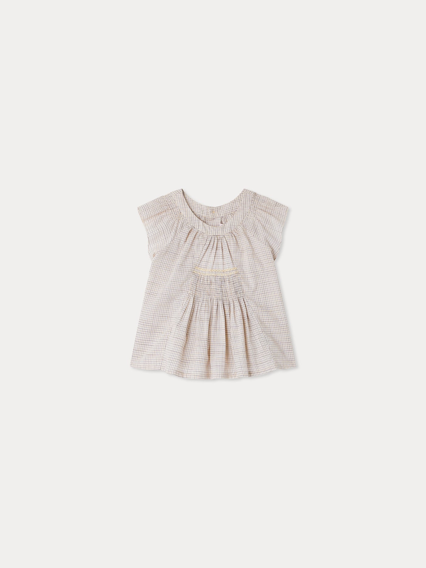 Aurélie Smockbluse mit Karos