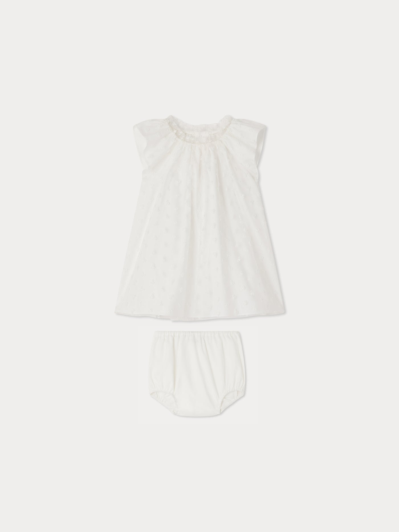 Nuage-Kleid aus Tüll mit Stickerei und Pumphose