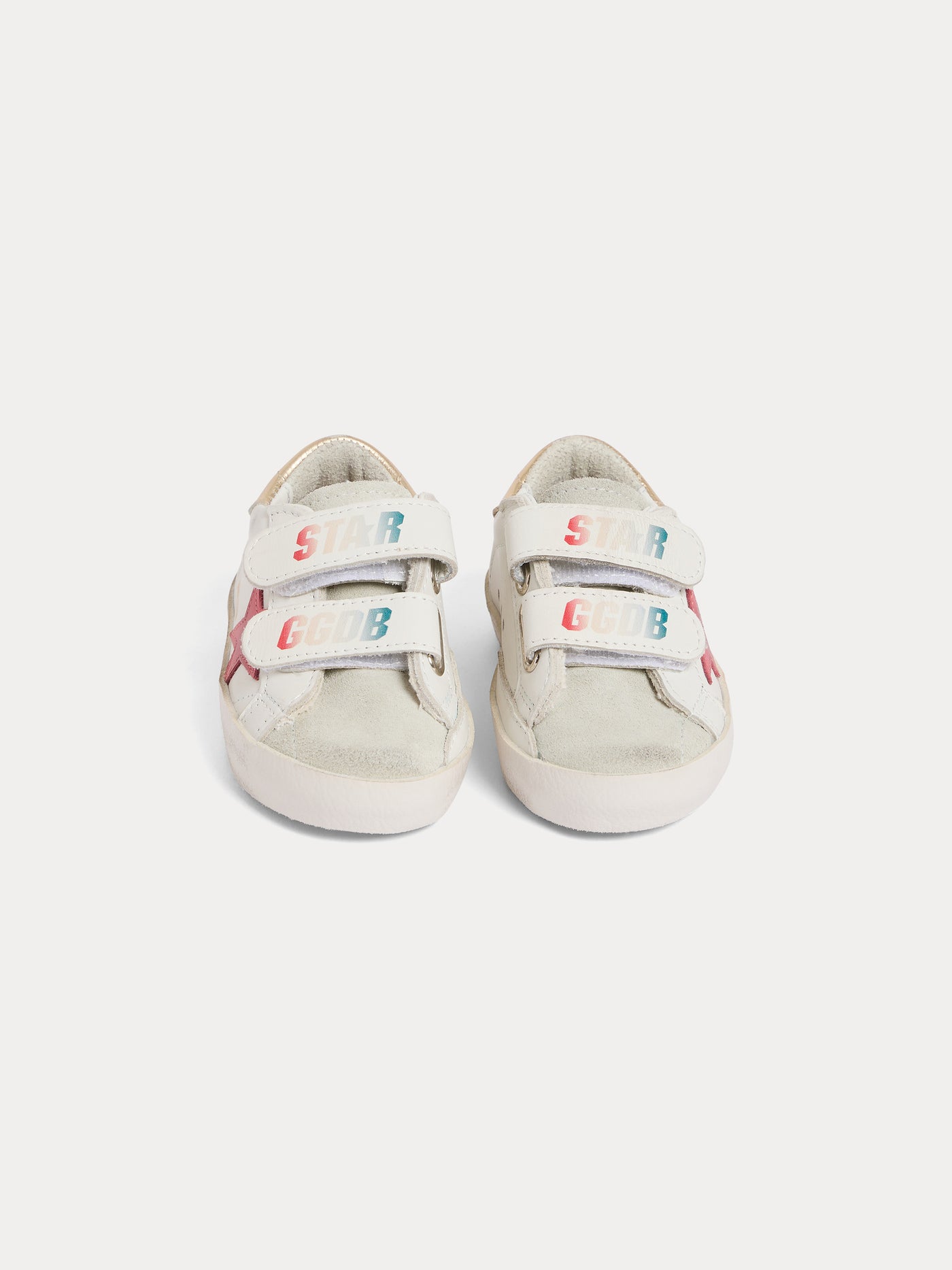 Bonpoint x Golden Goose baskets Golstar roses à scratchs pour bébés