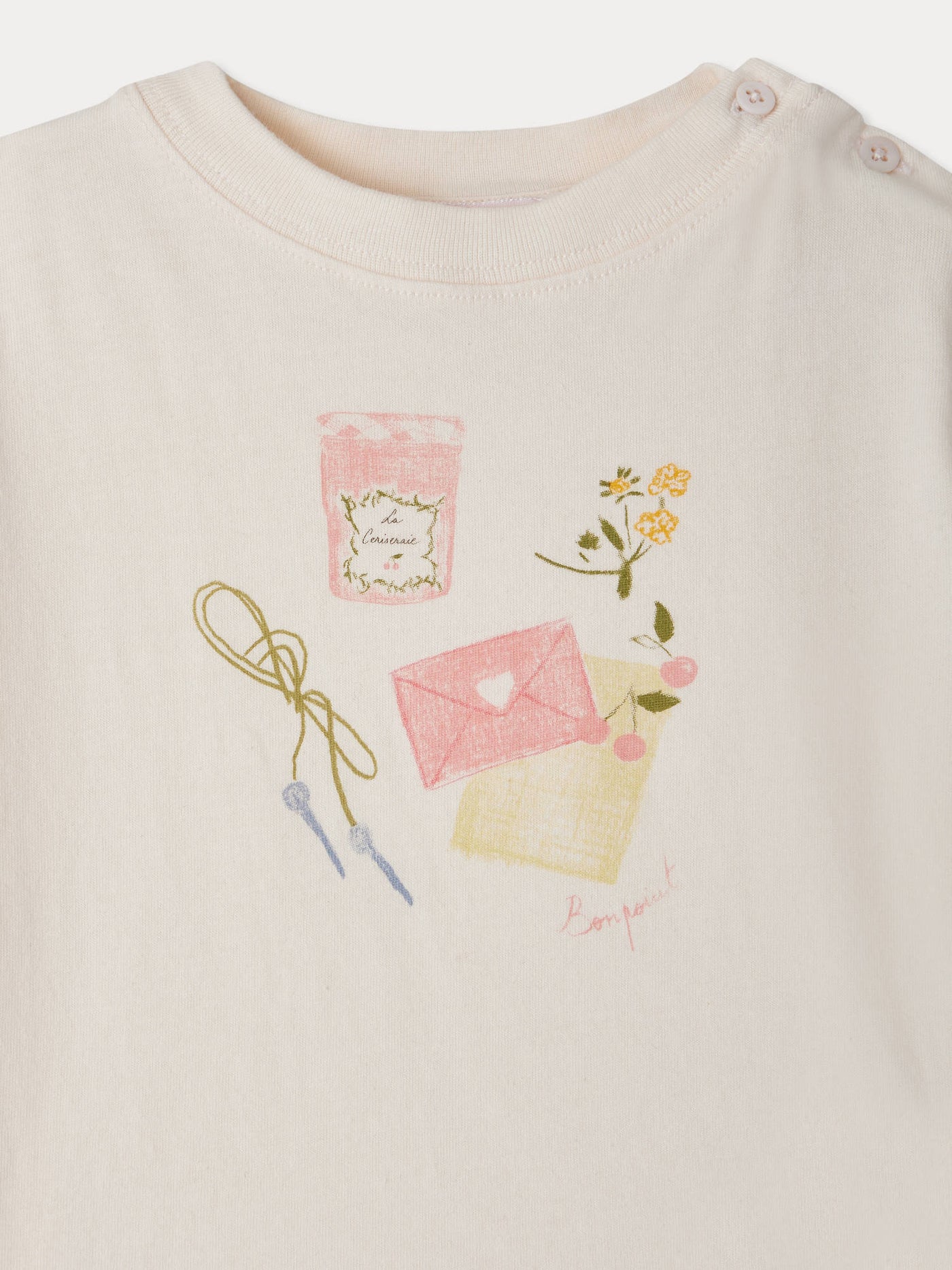 Dom-T-Shirt mit Marmeladenmotiv