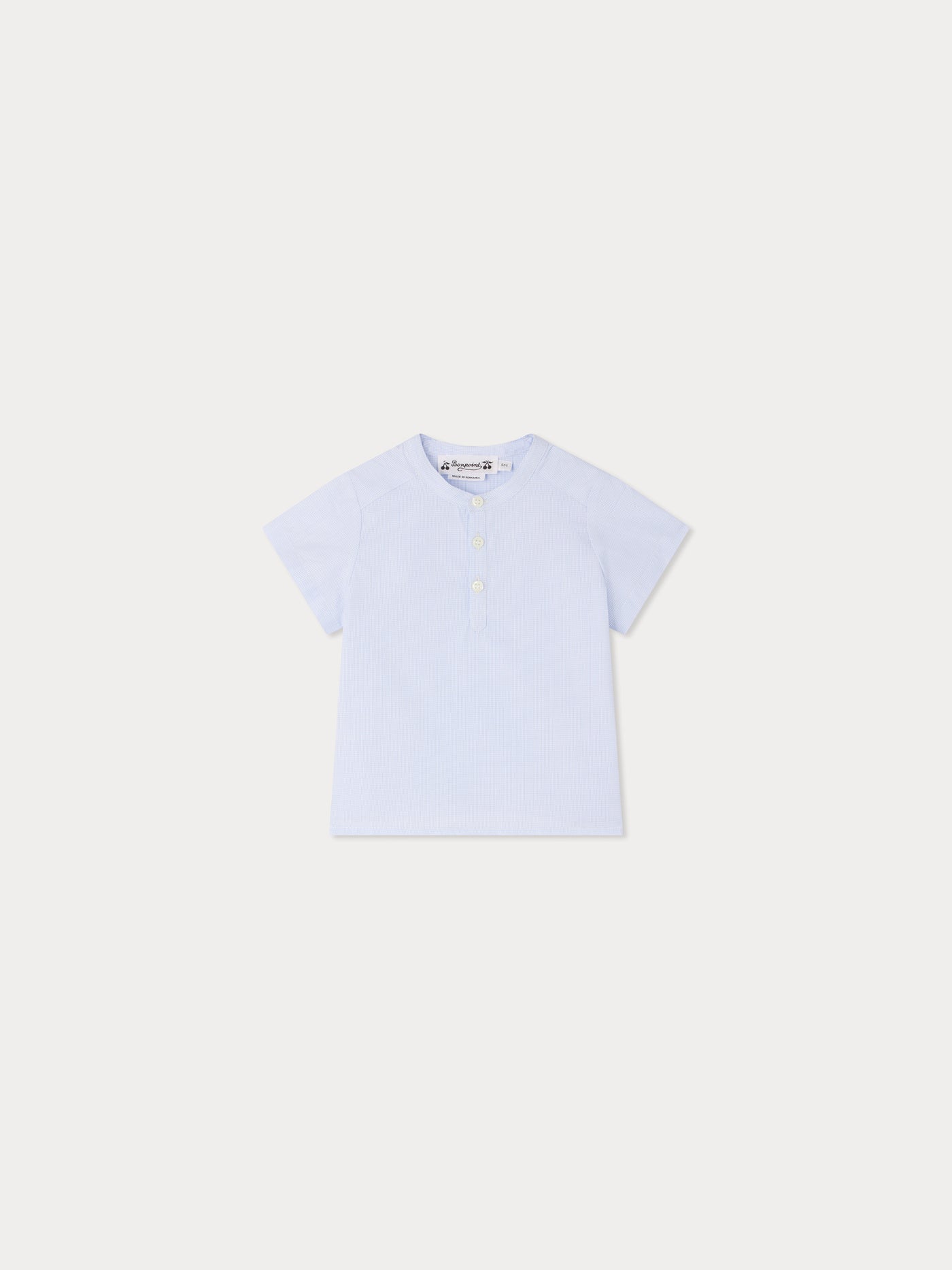 Camicia Cesari in cotone con quadri blu