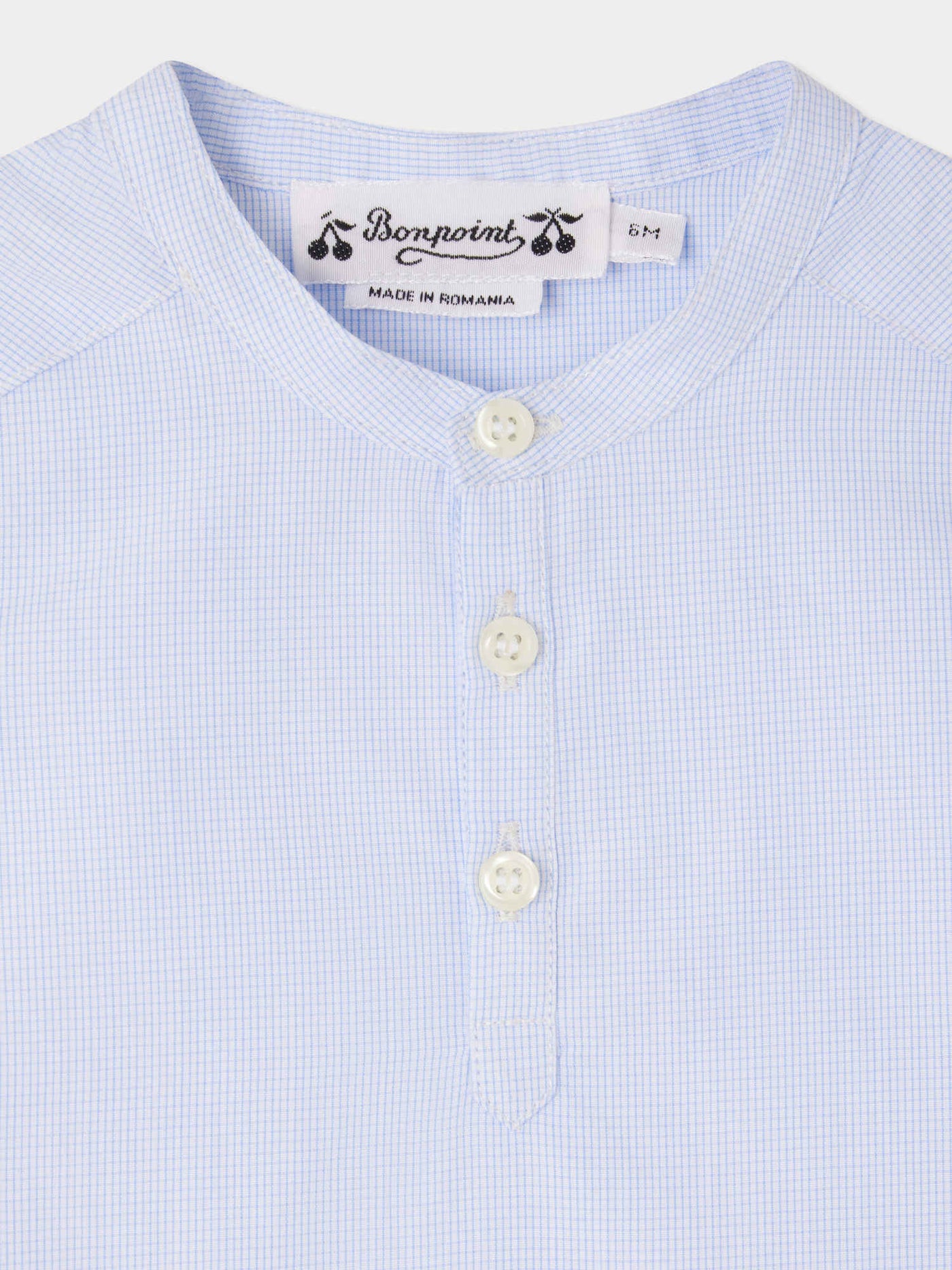 Camicia Cesari in cotone con quadri blu