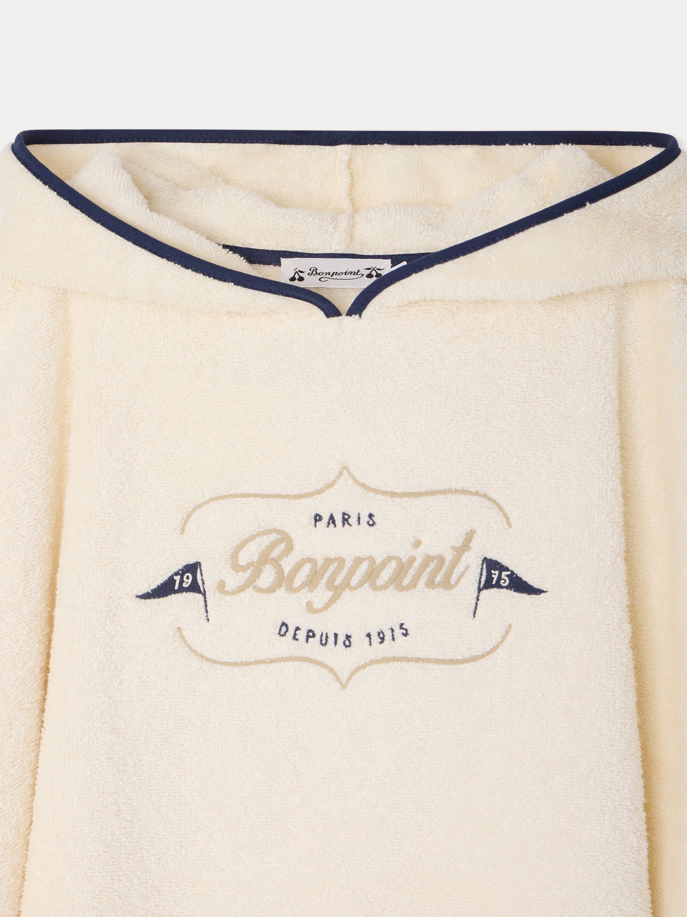 Poncho de bain Ewen logo Héritage en coton biologique