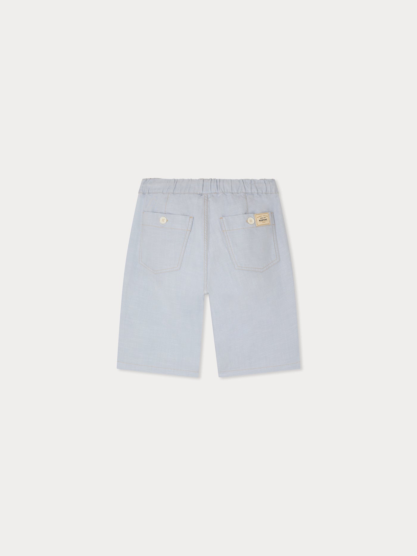 Elgar himmelblaue Shorts aus Bio-Baumwolle