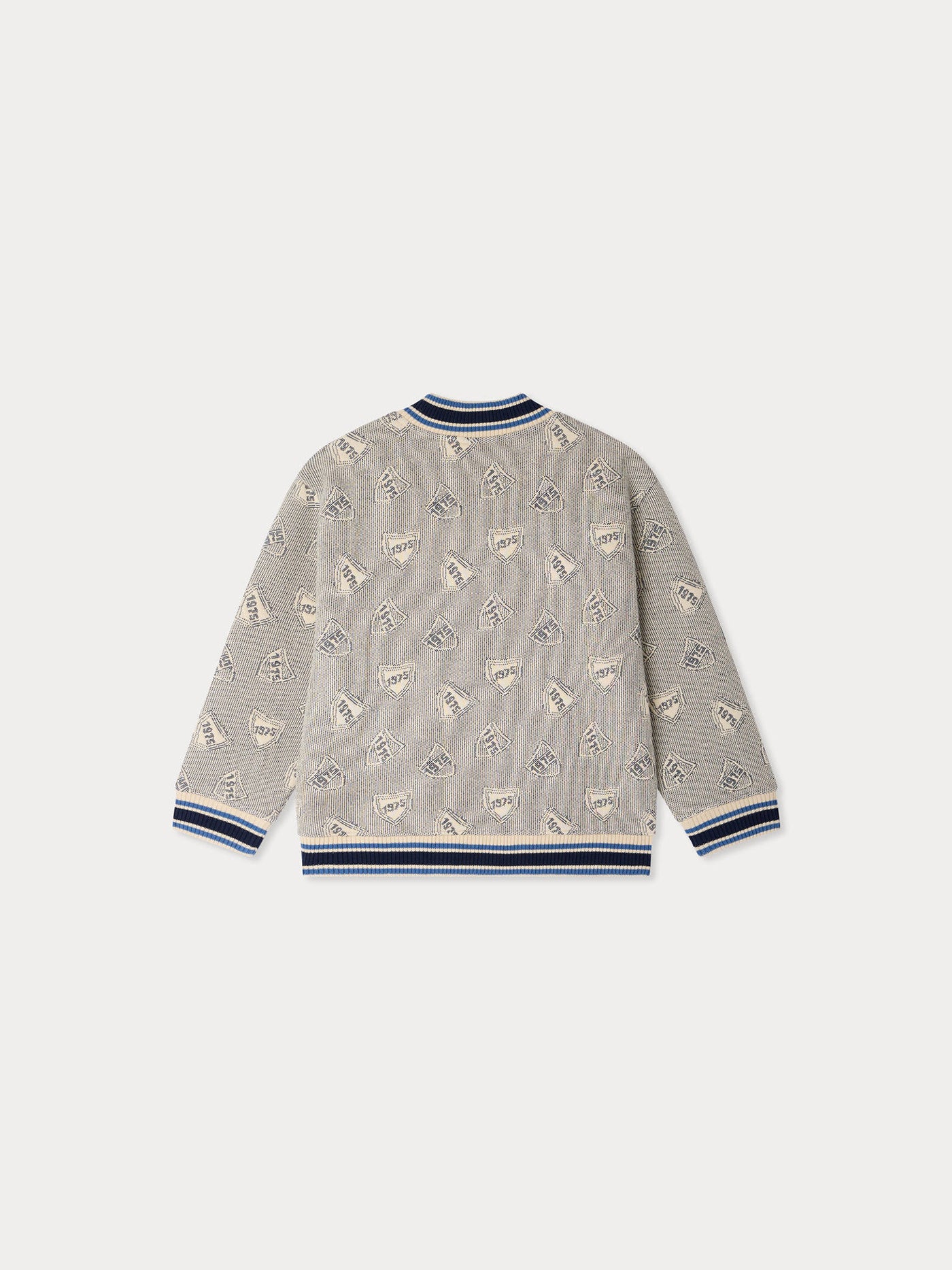 Giacca trapuntata Lantern con jacquard ricamato in cotone biologico