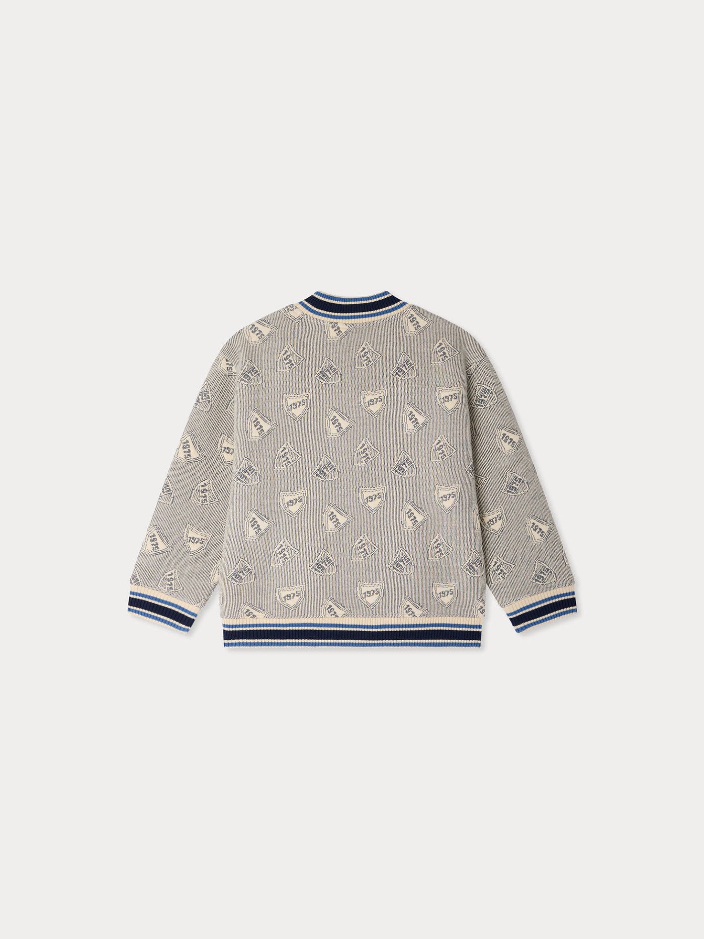 Giacca trapuntata Lantern con jacquard ricamato in cotone biologico