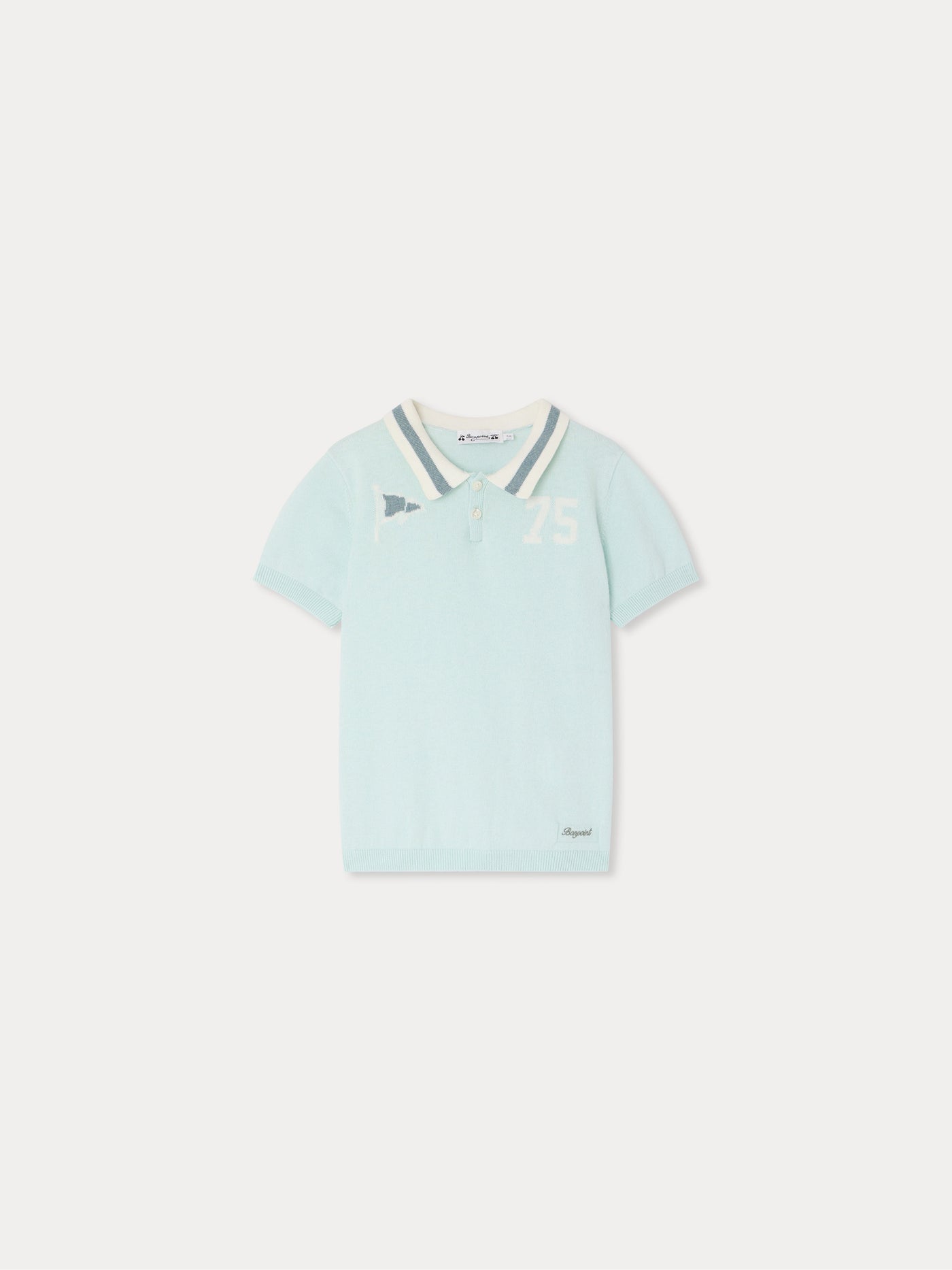 Polo Loyal eingelegte Flagge 75 Celadongrün