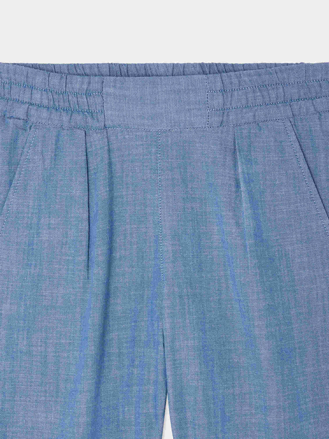 Tilyo Chambray Chino-Hose aus Bio-Baumwolle