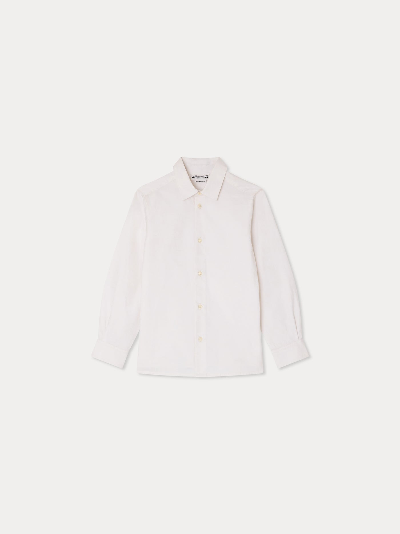 Chemise Aristote jacquard cerise ton sur ton