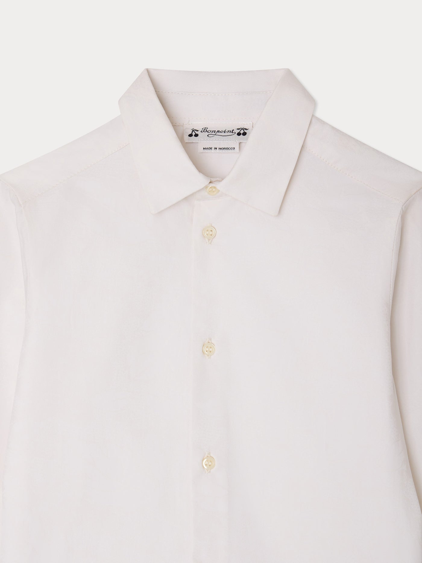 Chemise Aristote jacquard cerise ton sur ton