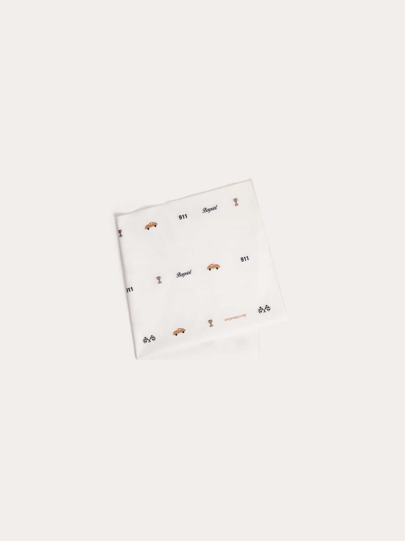 Bonpoint x Porsche Foulard Cayati en jacquard léger de coton biologique