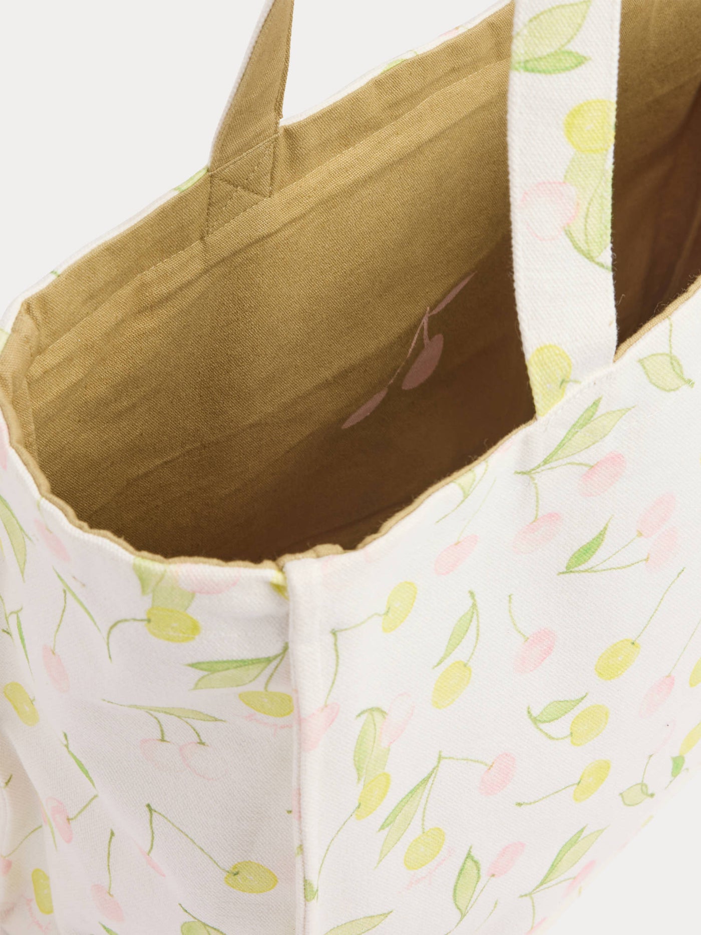 Borsa tote Emiko reversibile con stampa ciliegie