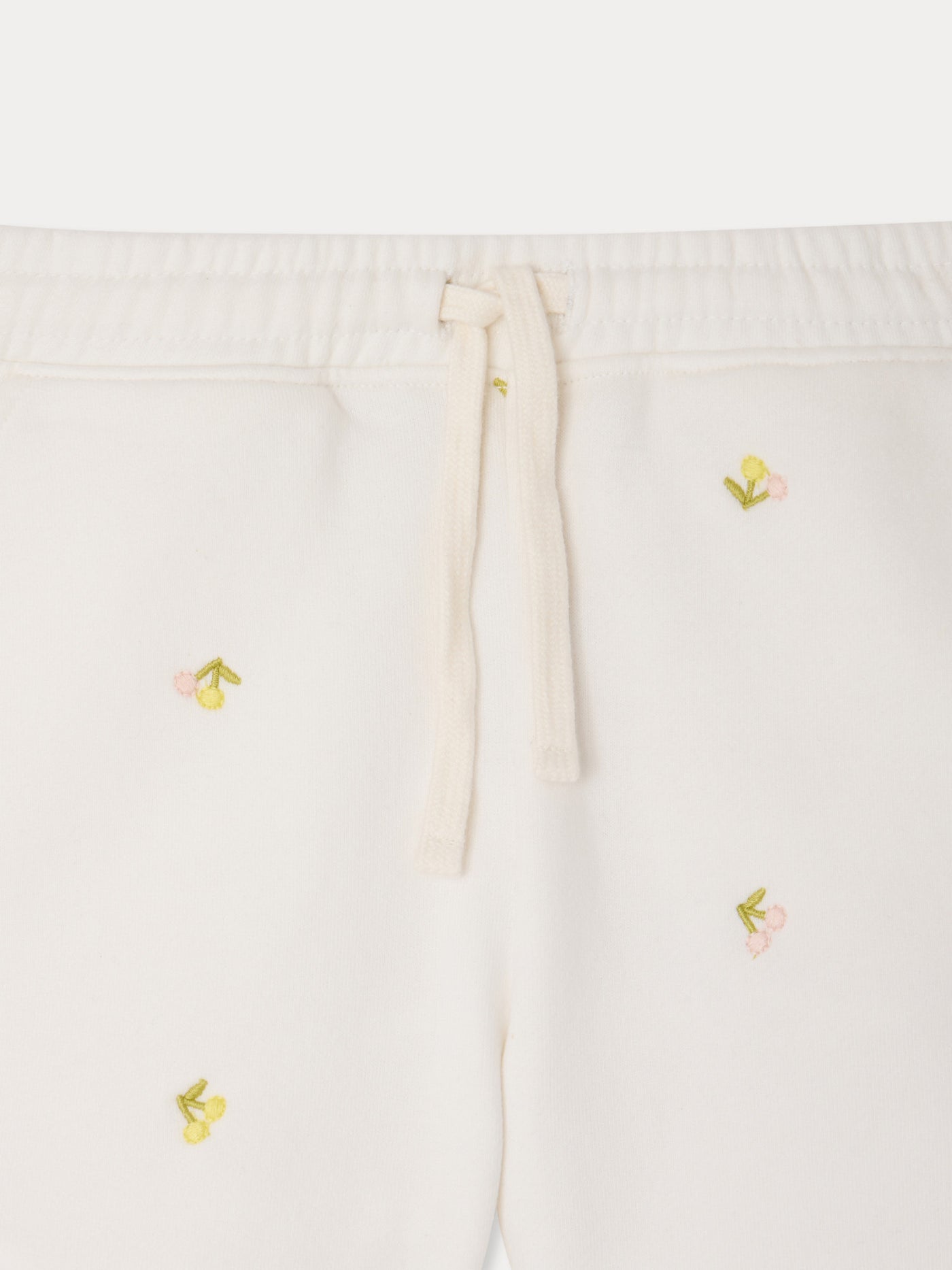 Shorts in felpa Caroline con stampa di ciliegie in cotone biologico