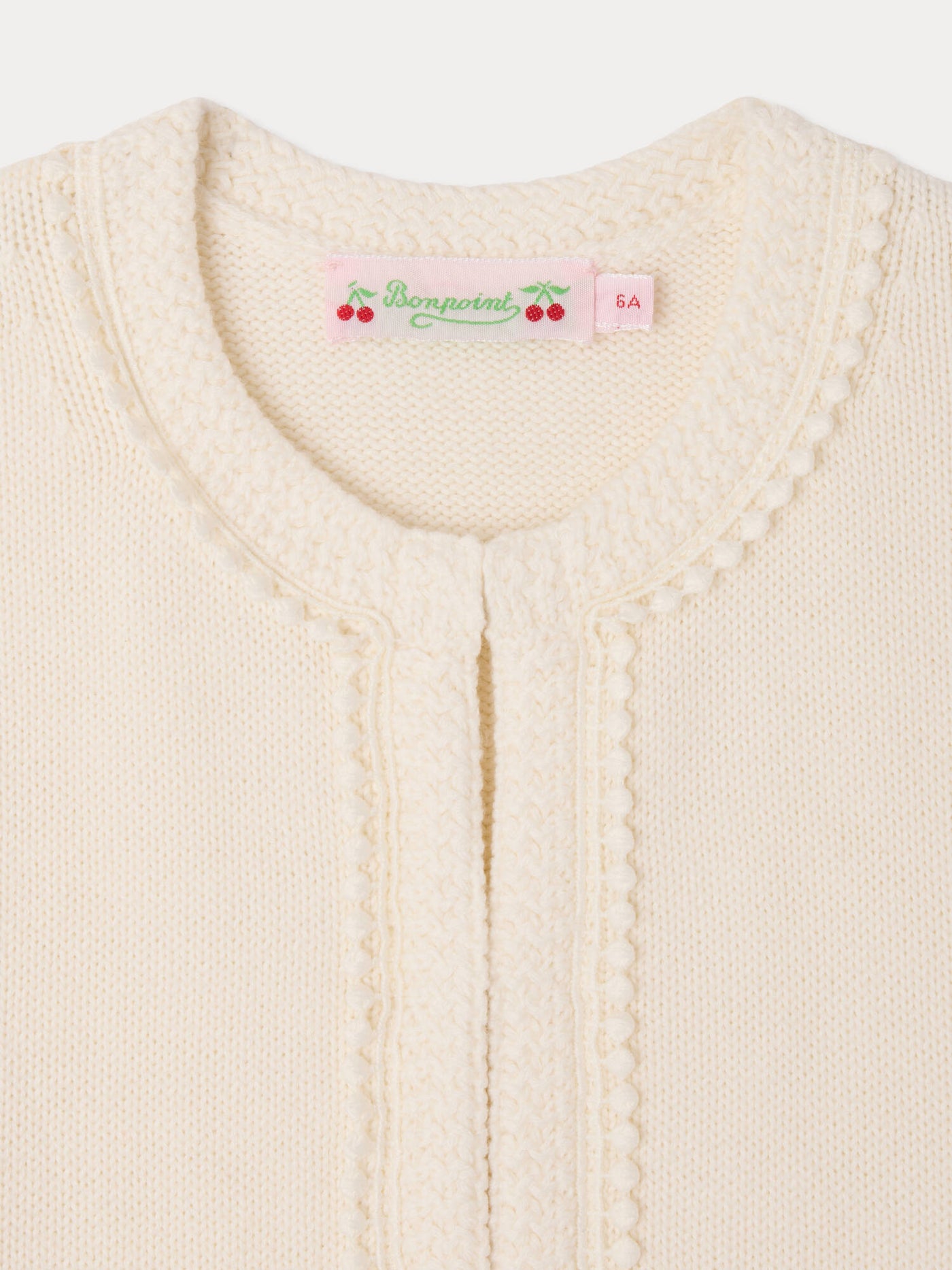Lianne round neck cardigan in organic cotton and cashmere