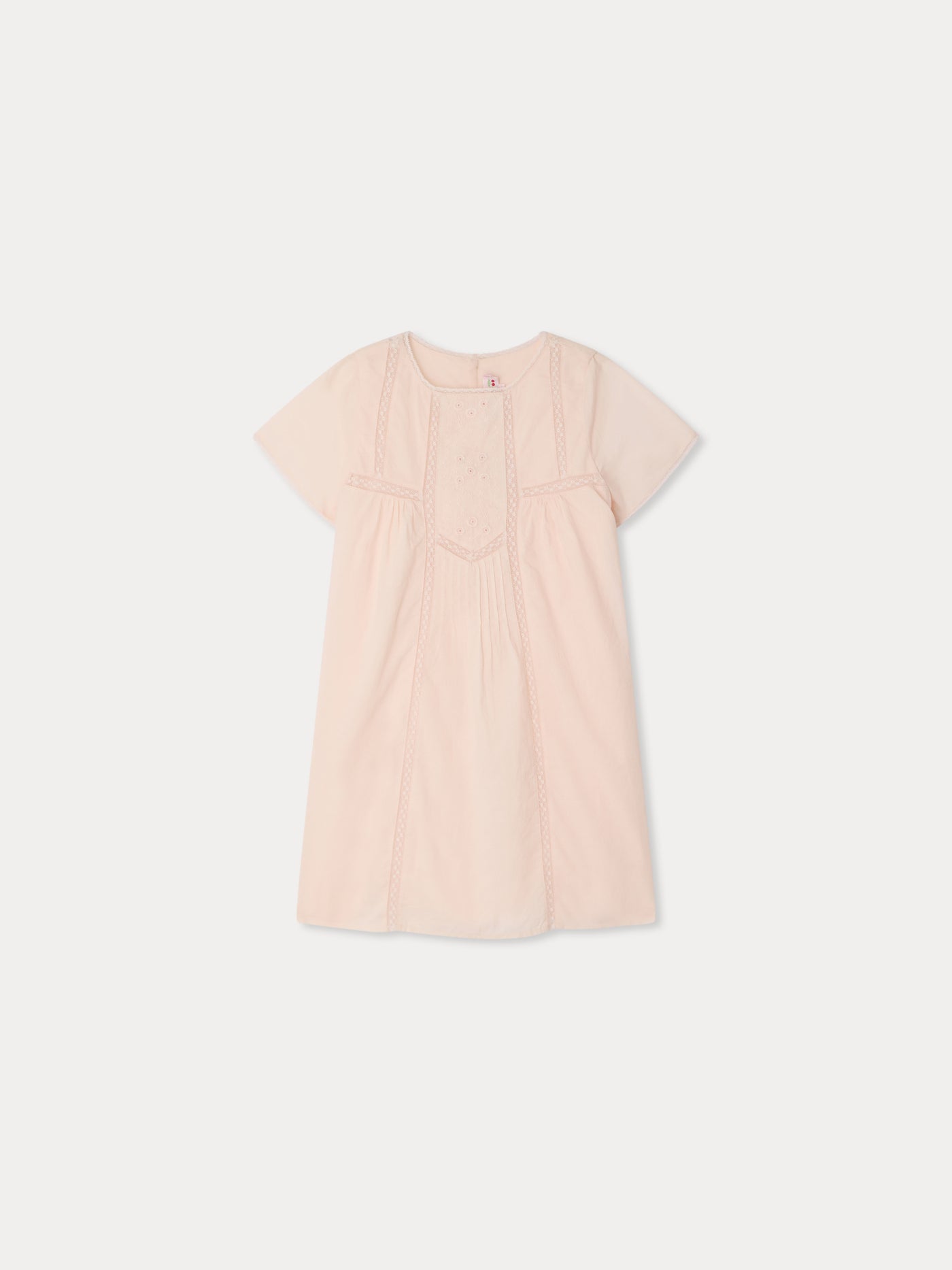 Abito Lora in cotone biologico e pizzo di Calais