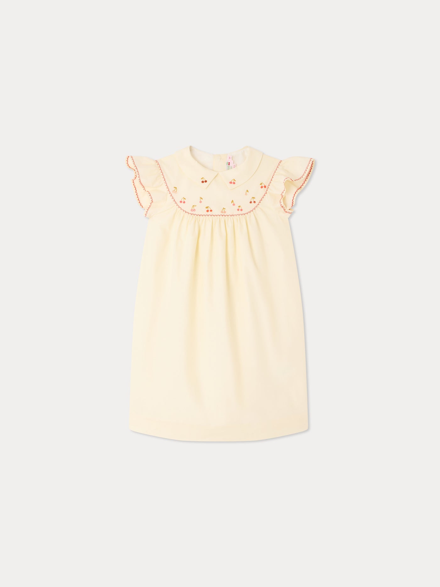 Lacey-Ann dress hand-embroidered in organic cotton