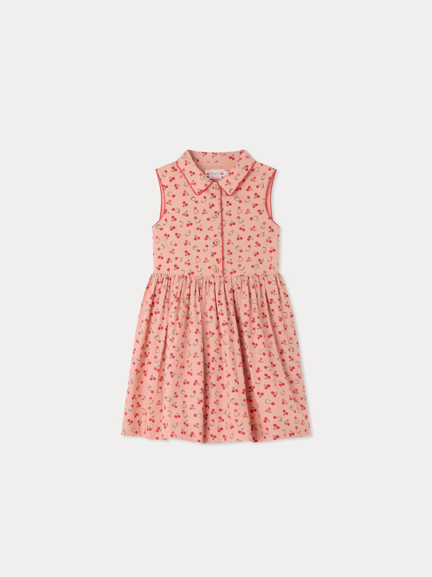 Robe Anne à imprimé cerise en coton biologique