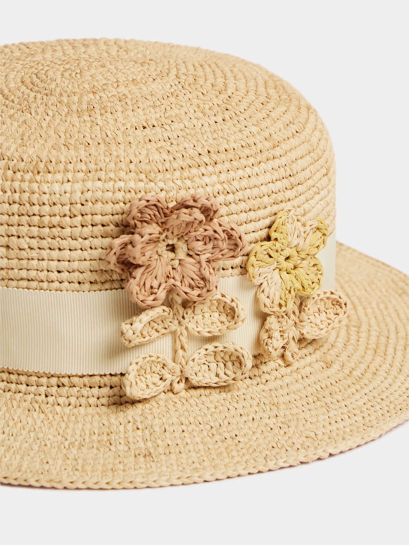 Lyse hand-braided boater hat