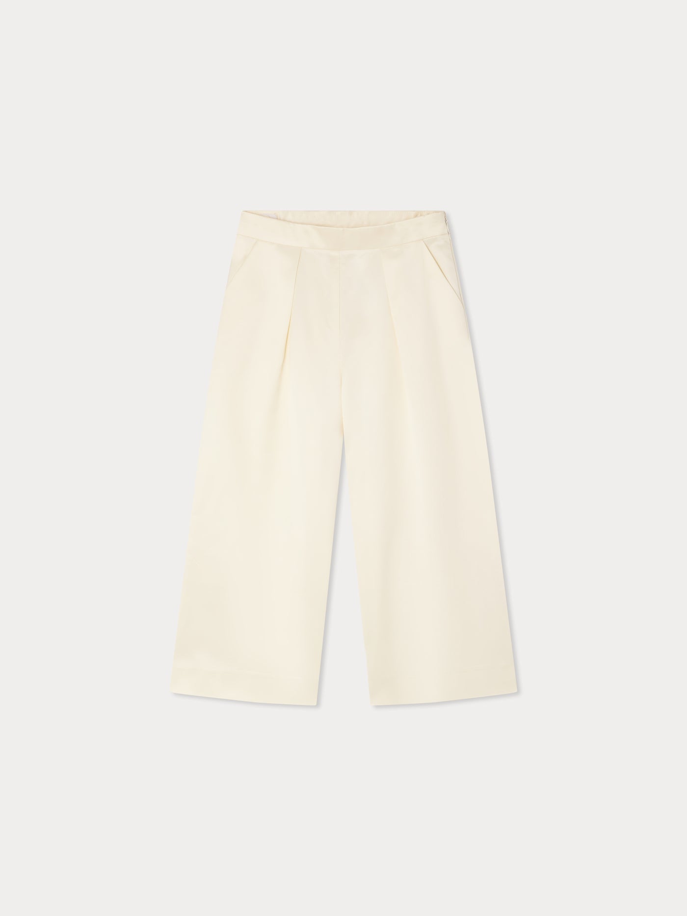 Libby pleated satin trousers