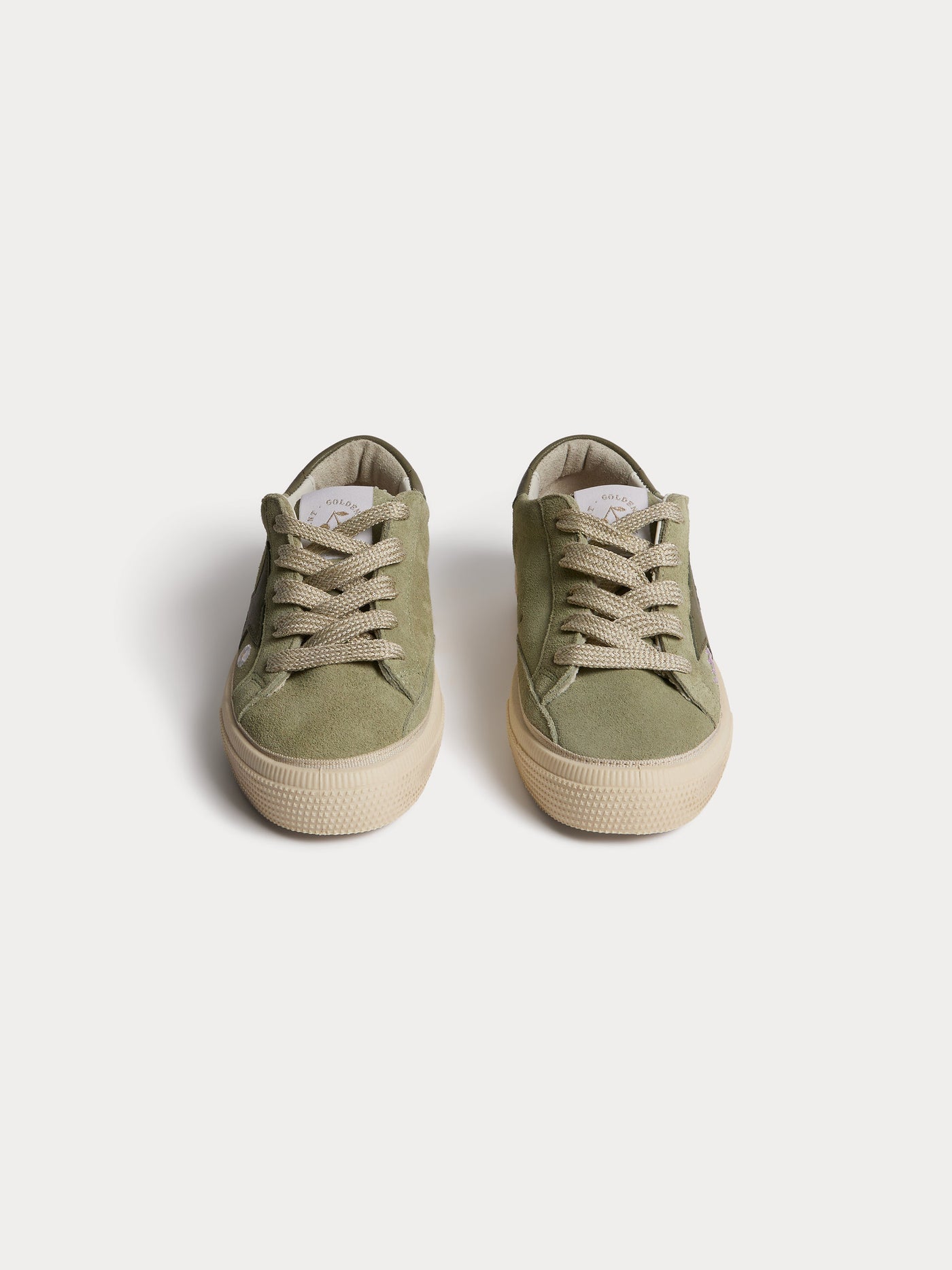 Bonpoint x Golden Goose baskets Golstar vert de gris enfant