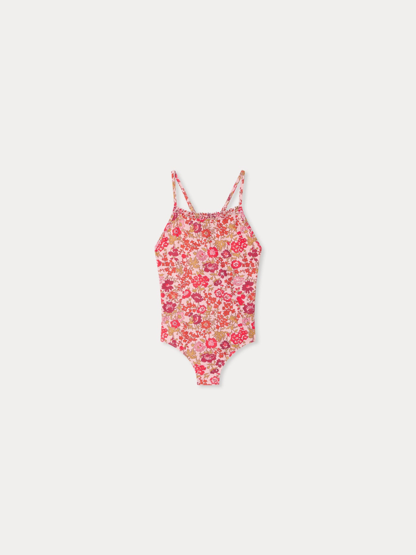 Maillot de bain une pièce Laika fleurs roses en tissu Liberty
