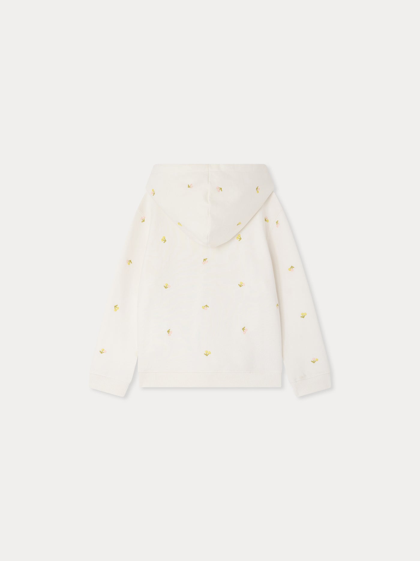 Felpa con cappuccio Talent ricamata con ciliegie in cotone biologico