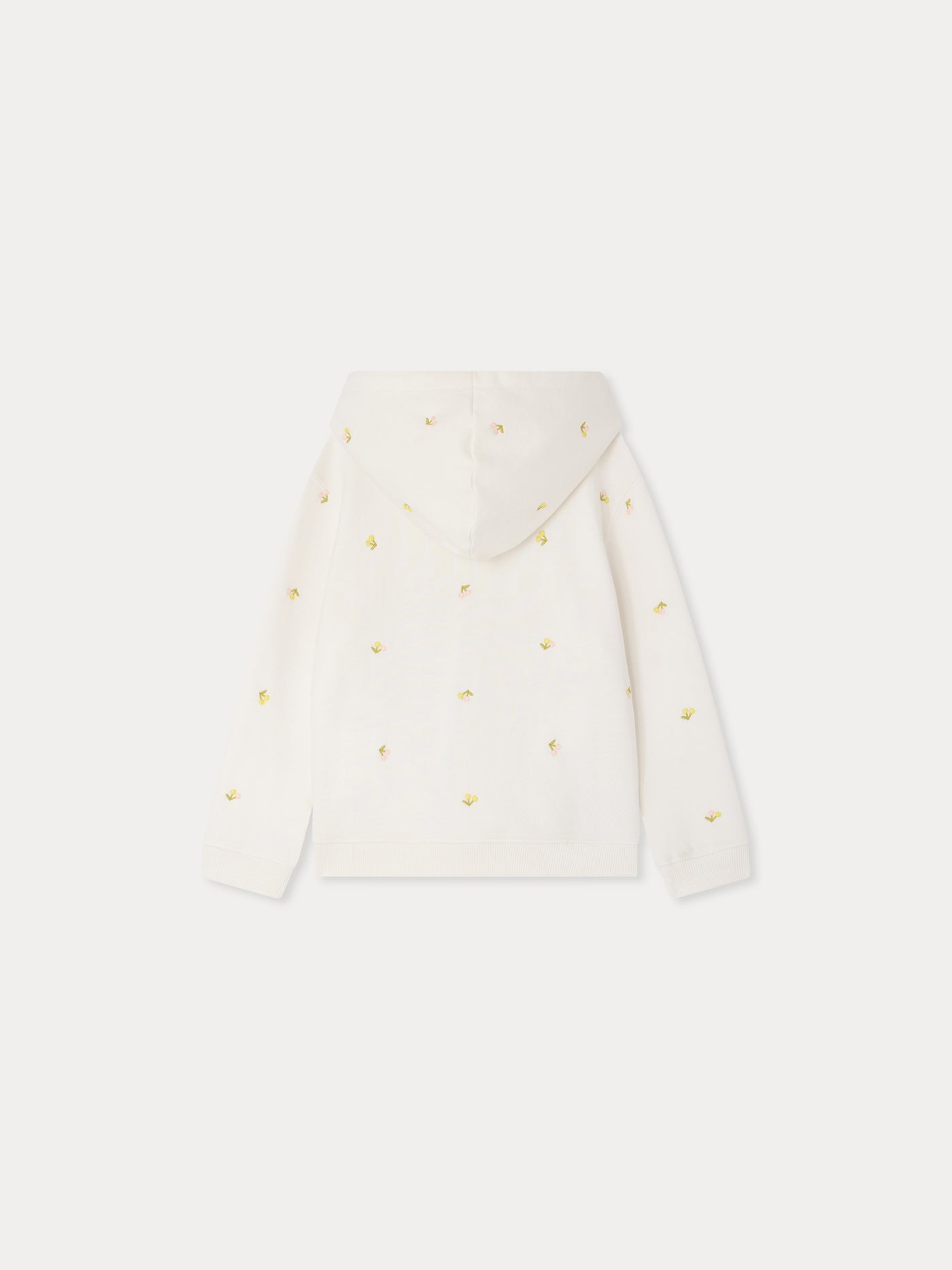 Felpa con cappuccio Talent ricamata con ciliegie in cotone biologico