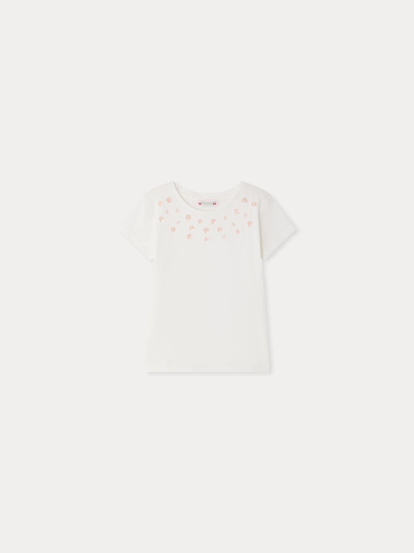 Alcala T-Shirt mit handgestickten Blumen aus Bio-Baumwolle