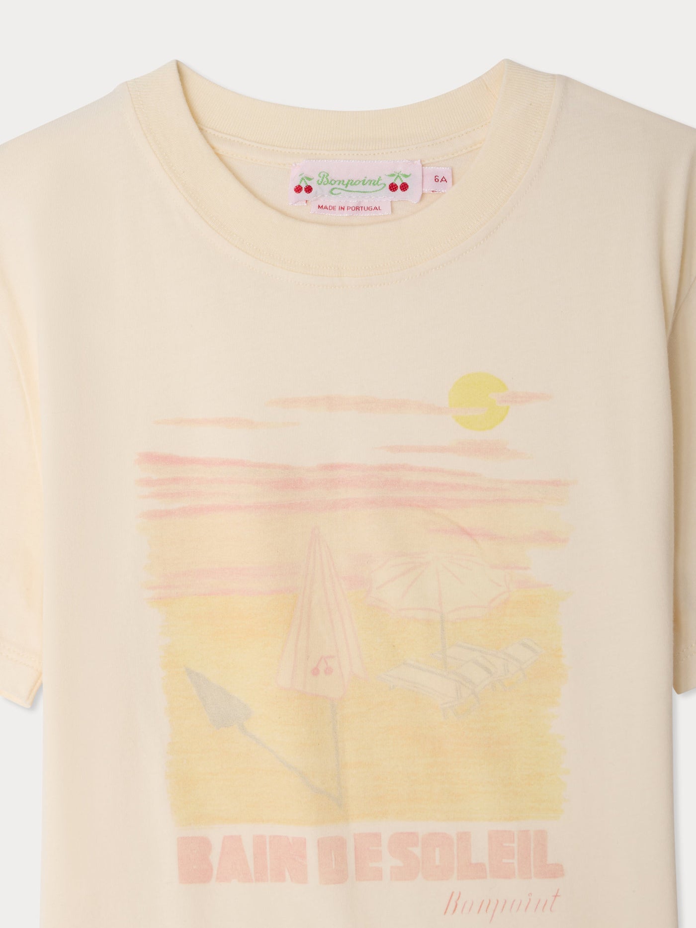 T-shirt Thida imprimé bain de soleil en coton biologique