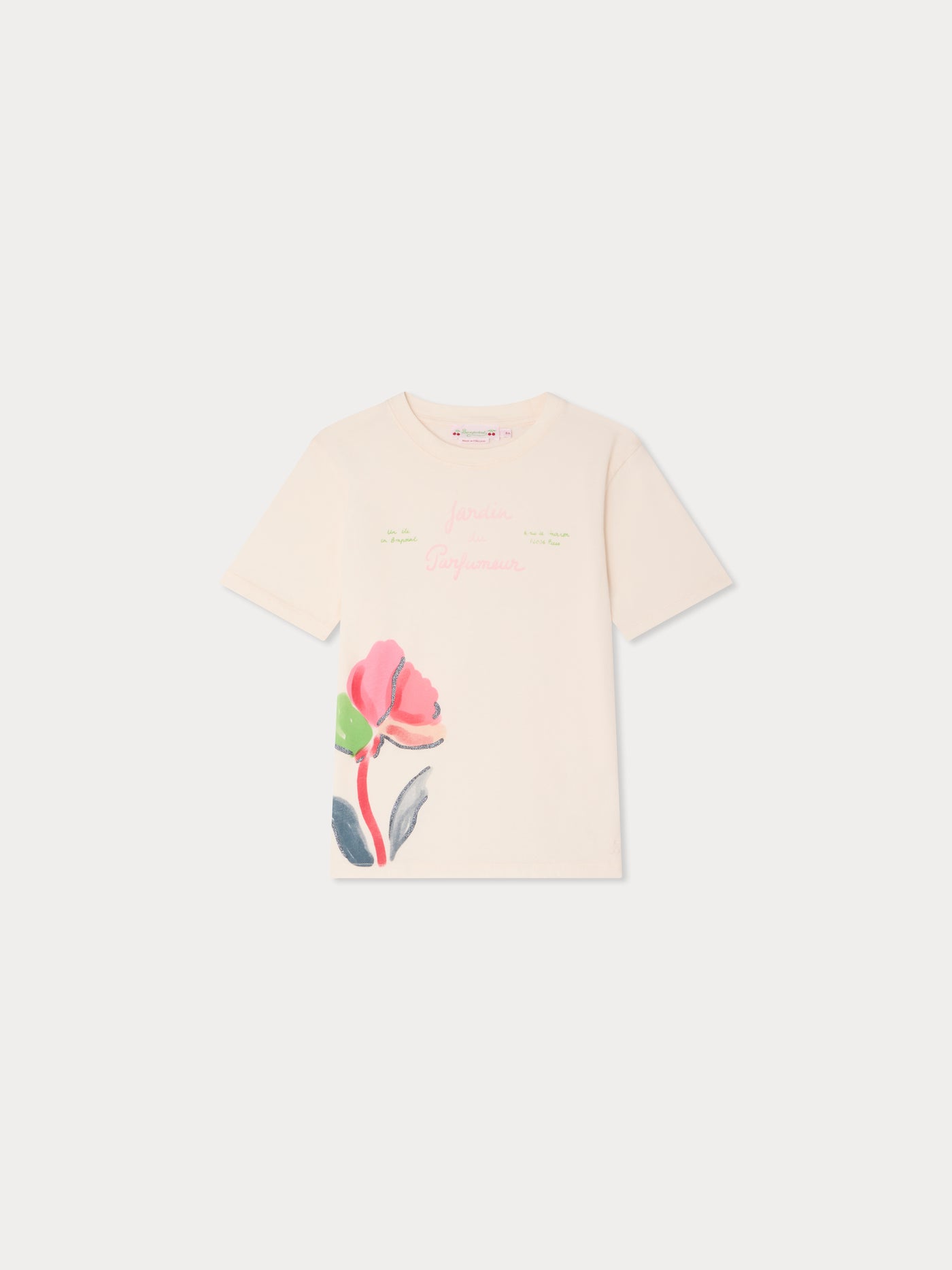 Thida T-Shirt mit „Jardin du Parfumeur”-Aufdruck aus Bio-Baumwolle