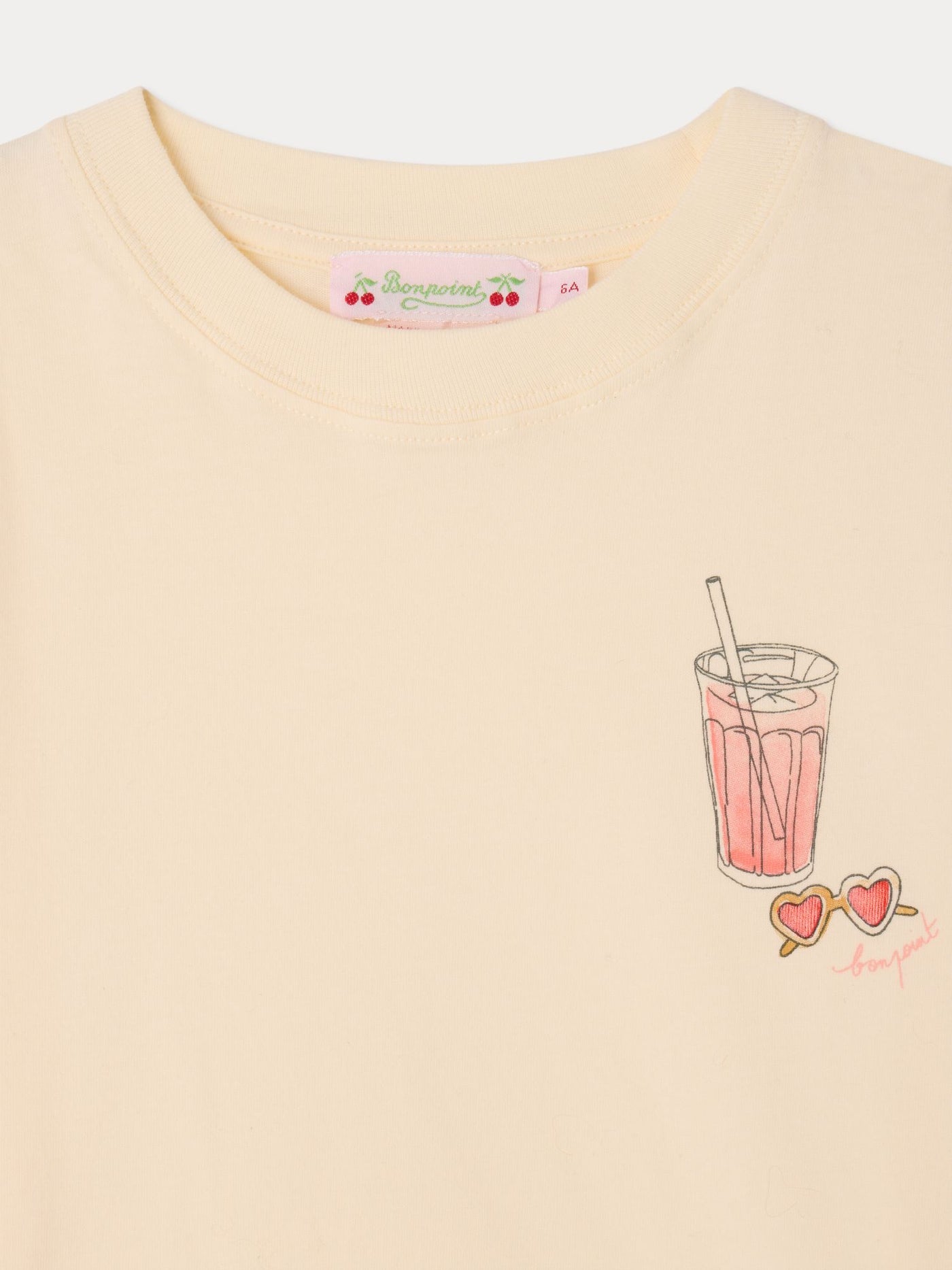 T-shirt Thida con stampa granatina in cotone biologico