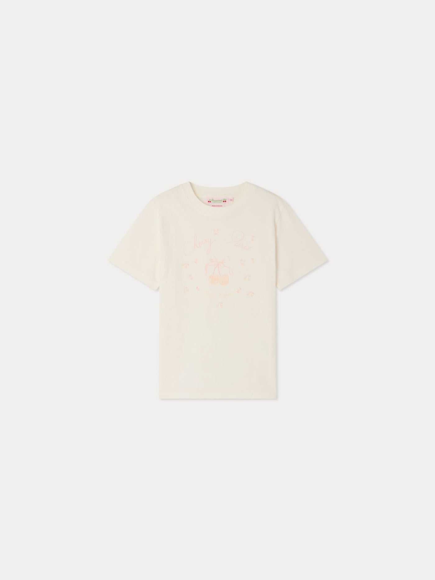 T-shirt Thida con stampa di ciliegie in cotone biologico