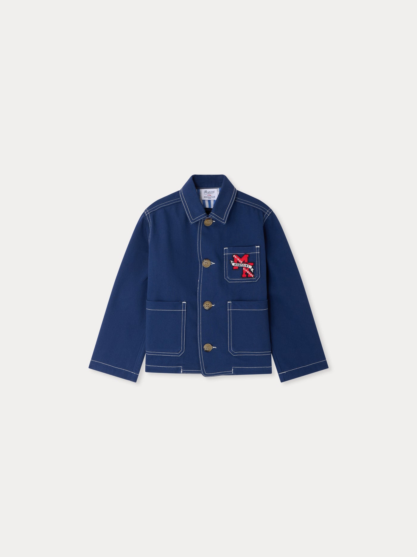 Bonpoint x Maison Kitsuné Veste mixte Linus brodée au dos
