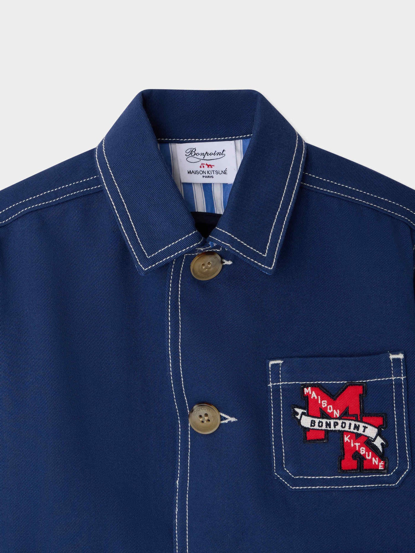 Bonpoint x Maison Kitsuné Veste mixte Linus brodée au dos