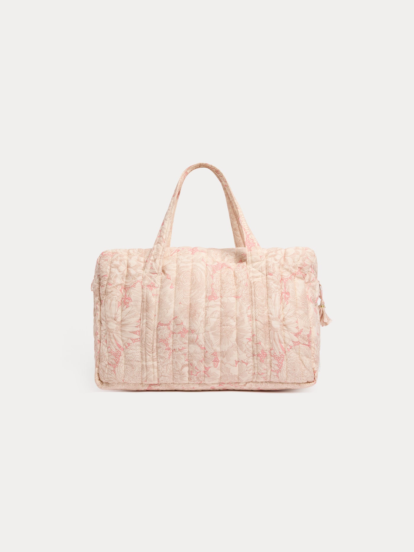 Sac à langer matelassé Piou rose en tissu Liberty en coton biologique