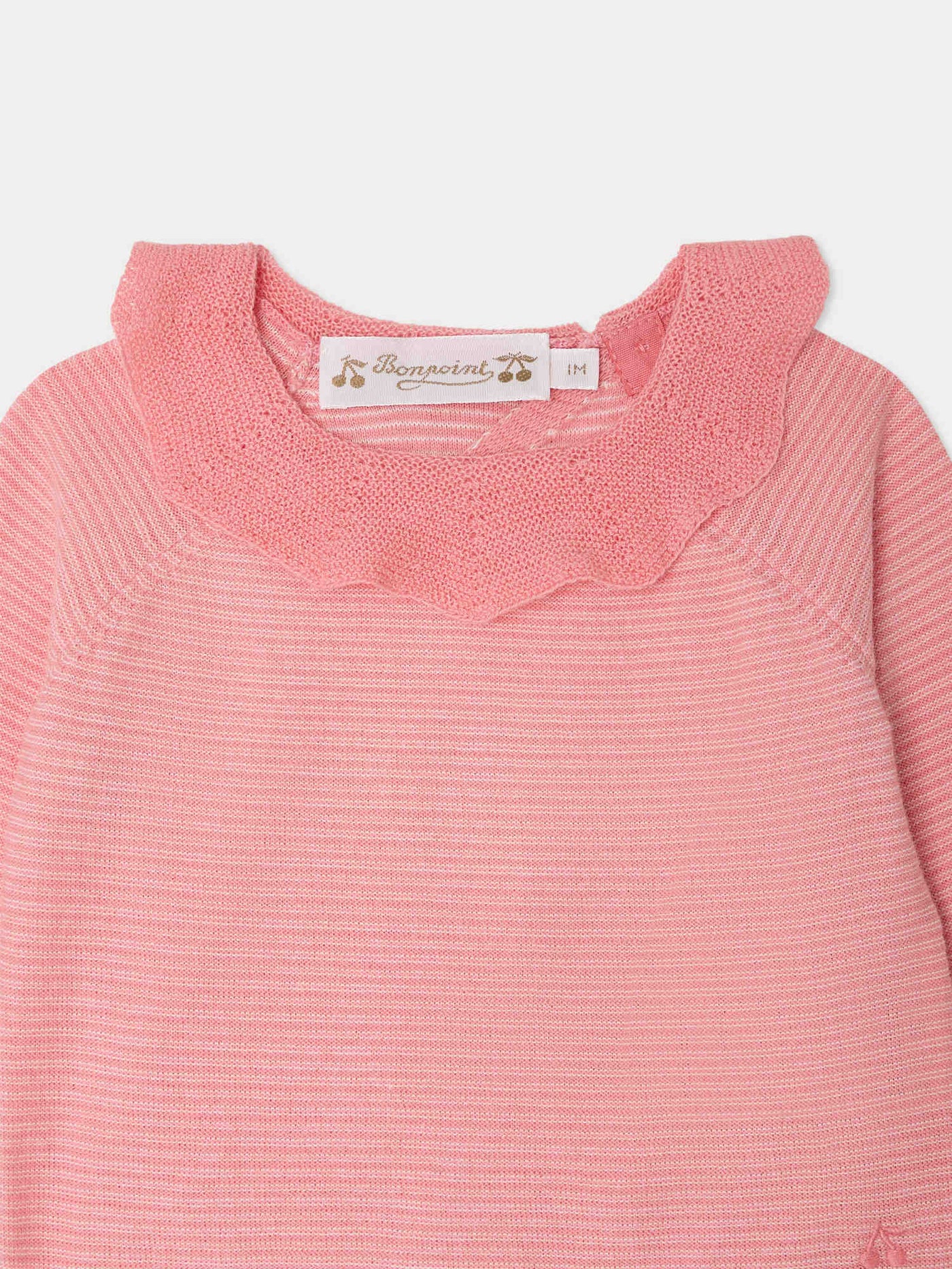 Ensemble Anisa à collerette fantaisie en coton biologique