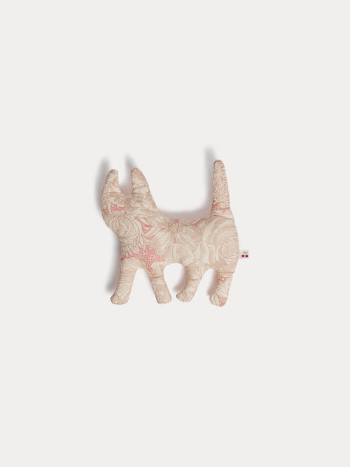 Peluche chat Lyric rose en tissu Liberty en coton biologique