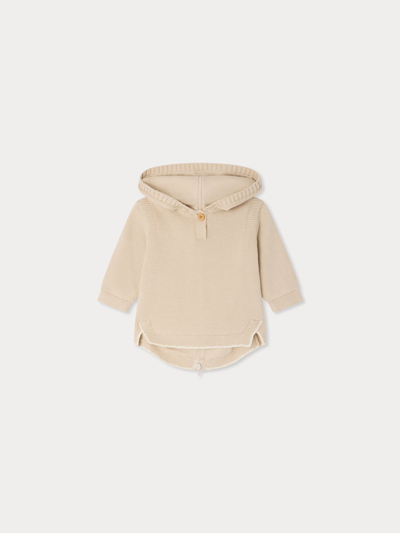 Burnou Tainy beige in cotone biologico