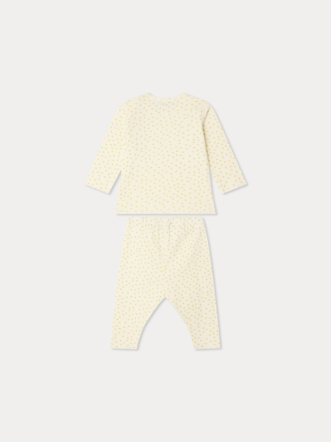 Ensemble Timi imprimé pois en coton biologique