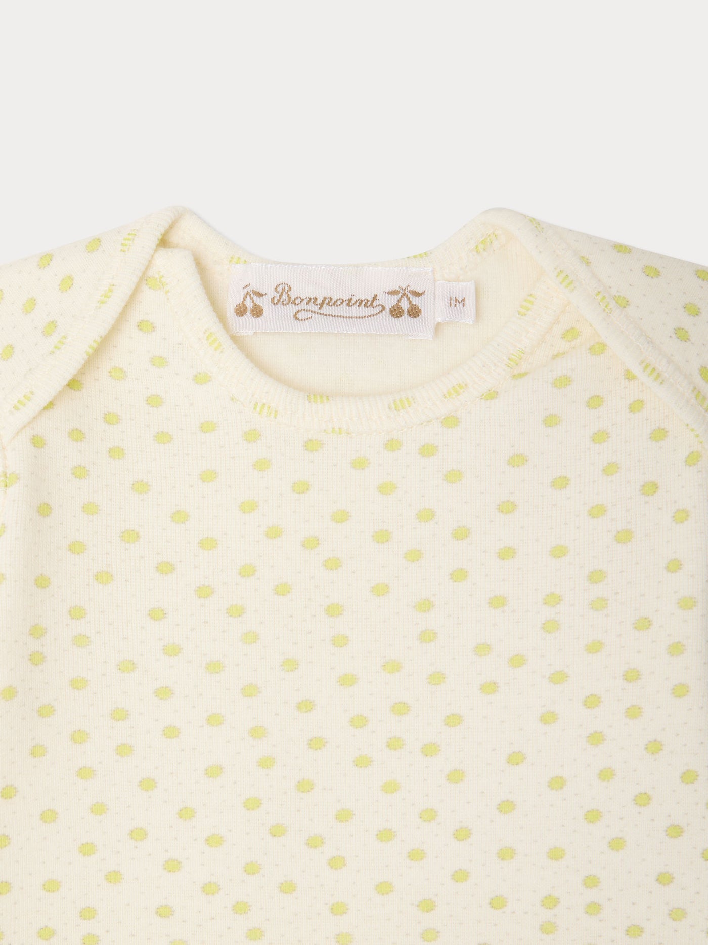 Ensemble Timi imprimé pois en coton biologique