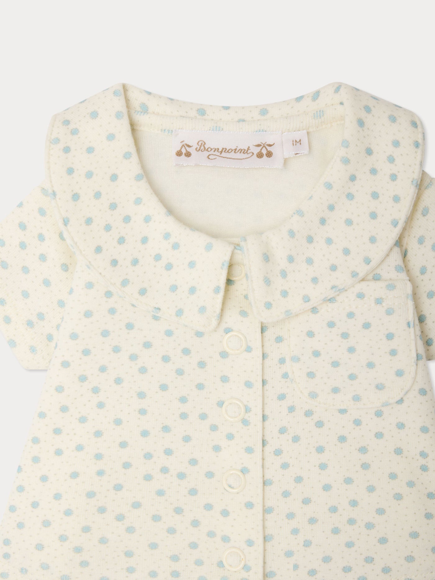 Completo Laelion con stampa a pois in cotone biologico