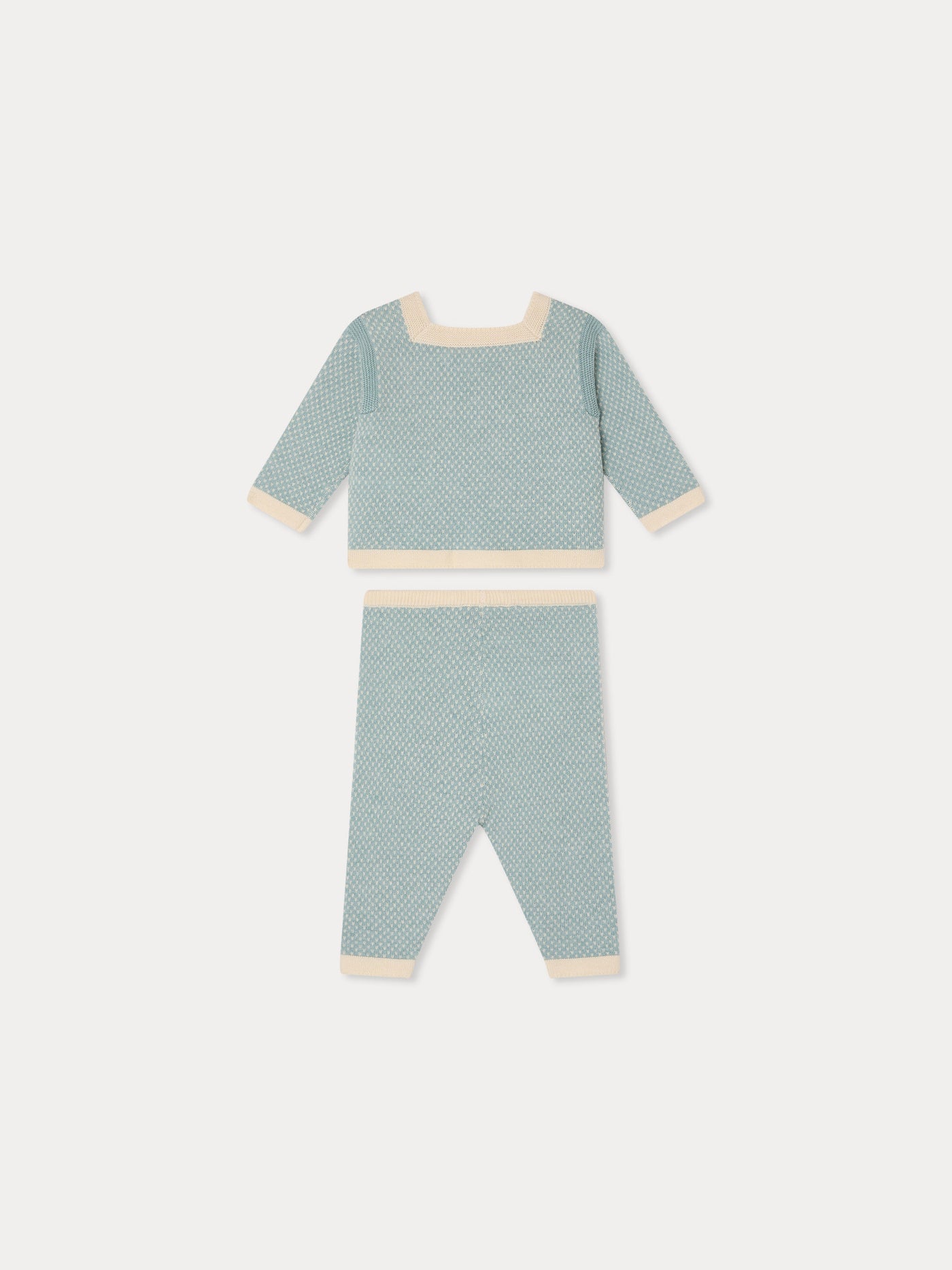 Set Joe con collo quadrato e maglia fantasia