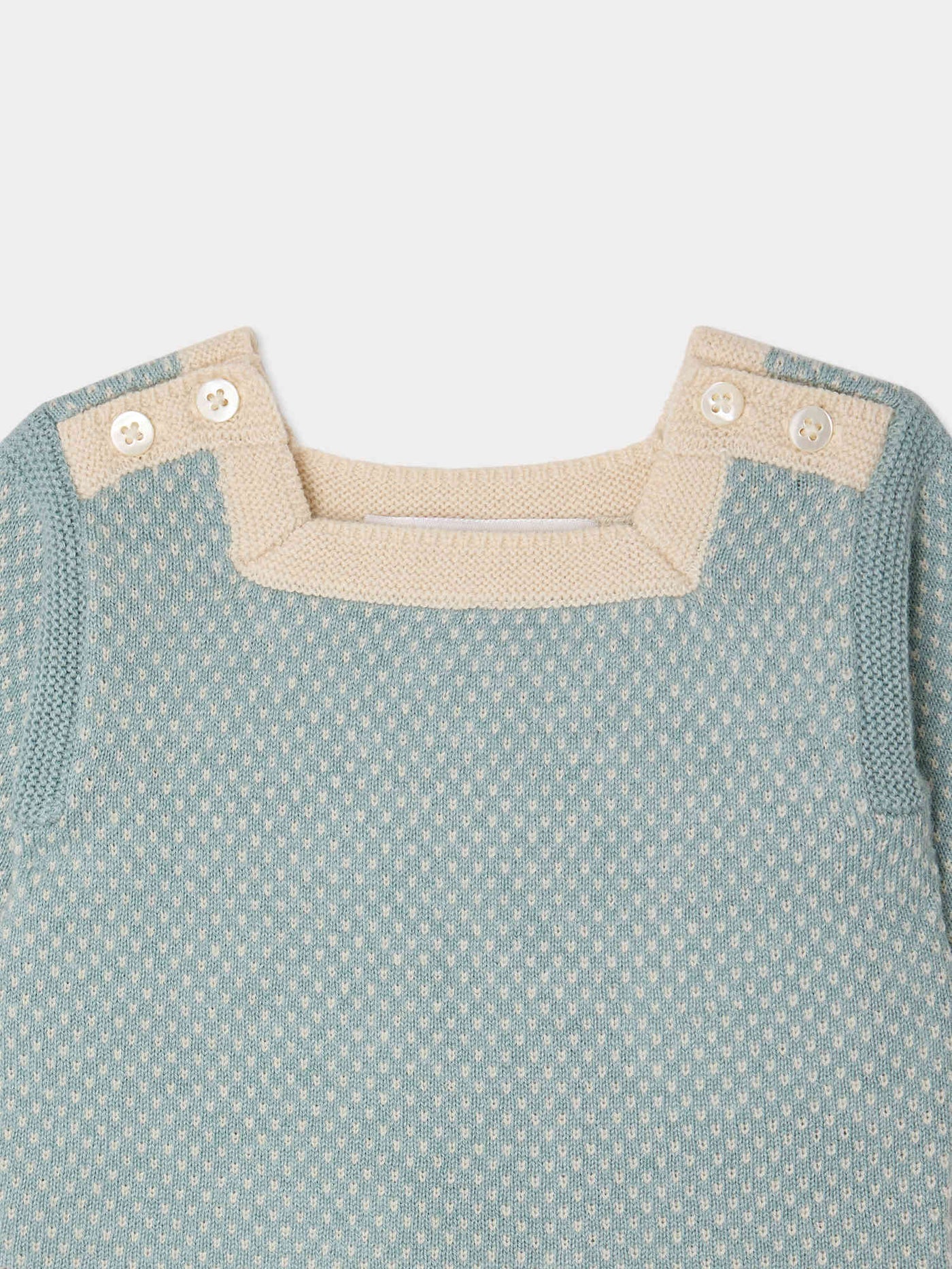 Set Joe con collo quadrato e maglia fantasia