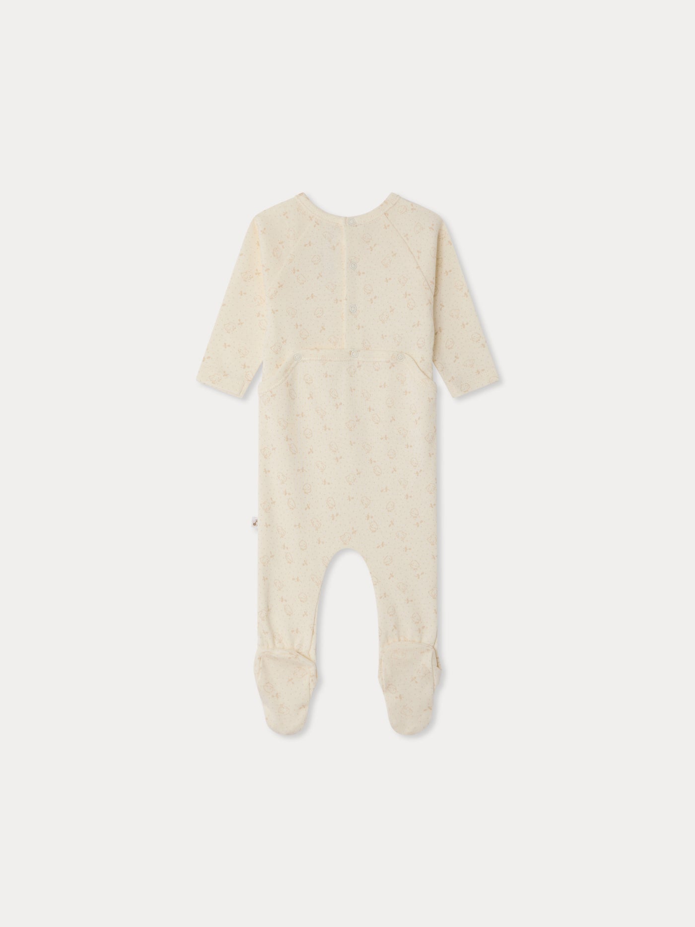 Pyjama Tif mit Kükenprint aus Bio-Baumwolle