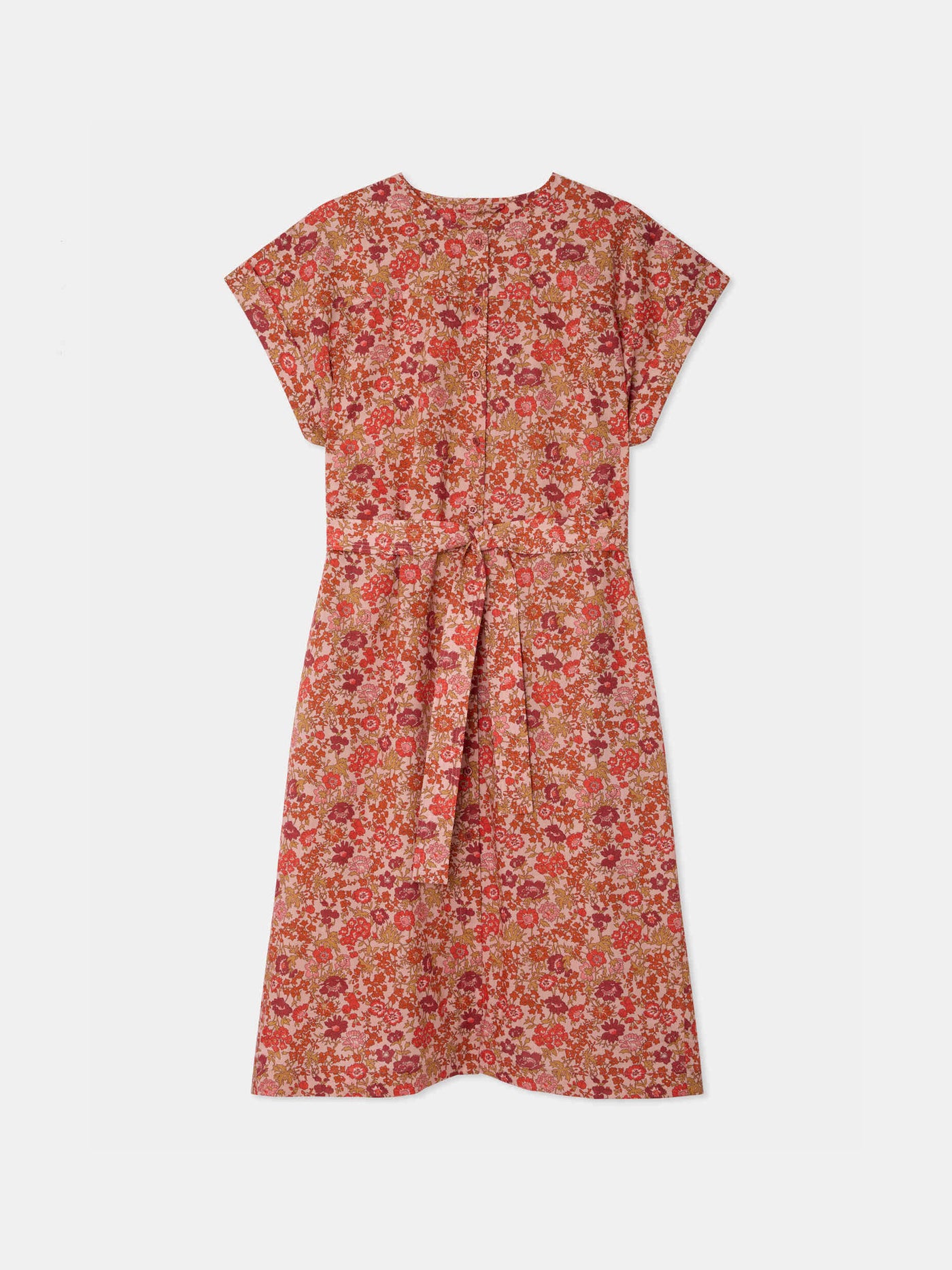 Robe Leira à fleurs roses en tissu Liberty en coton biologique