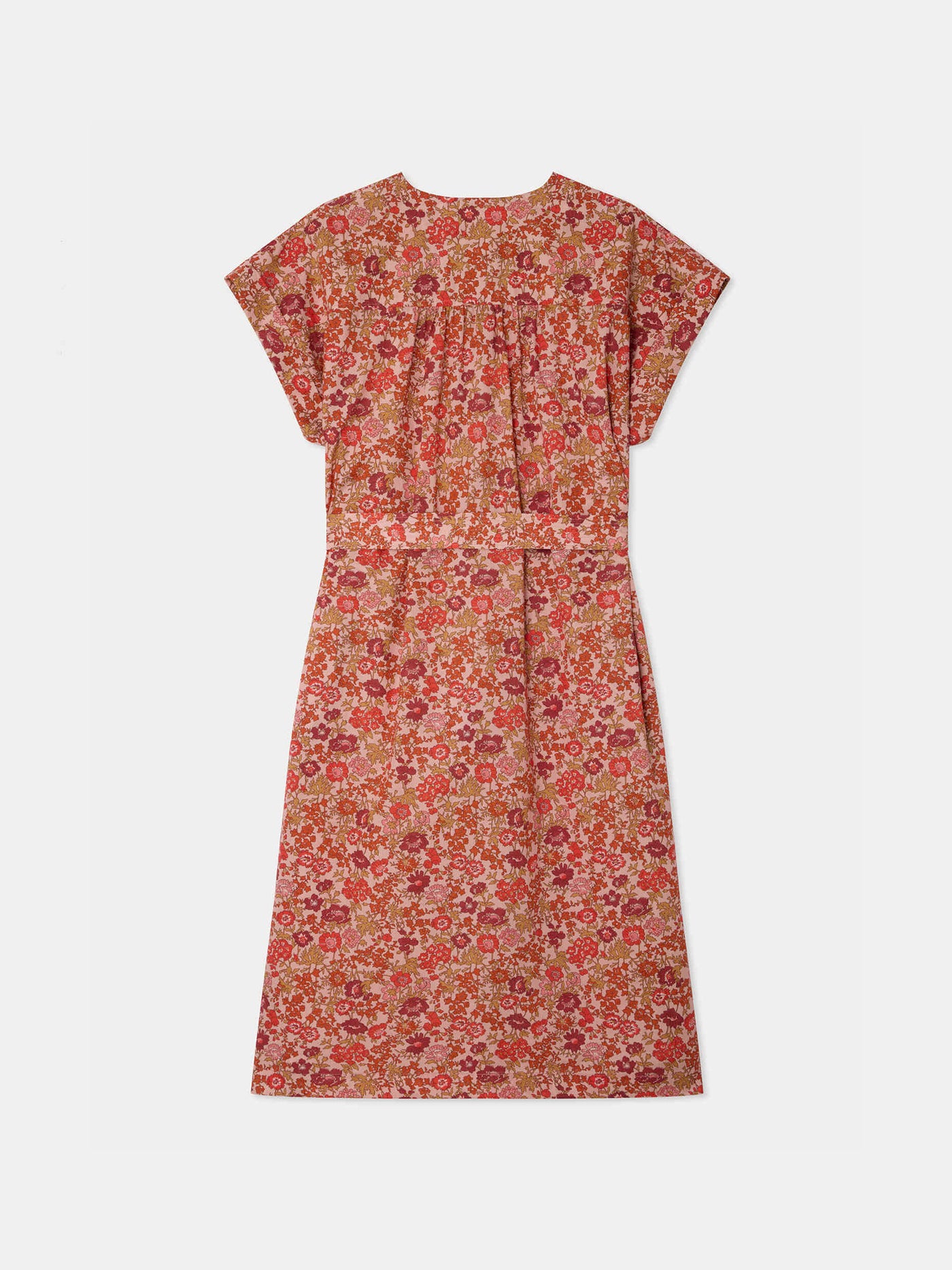 Robe Leira à fleurs roses en tissu Liberty en coton biologique