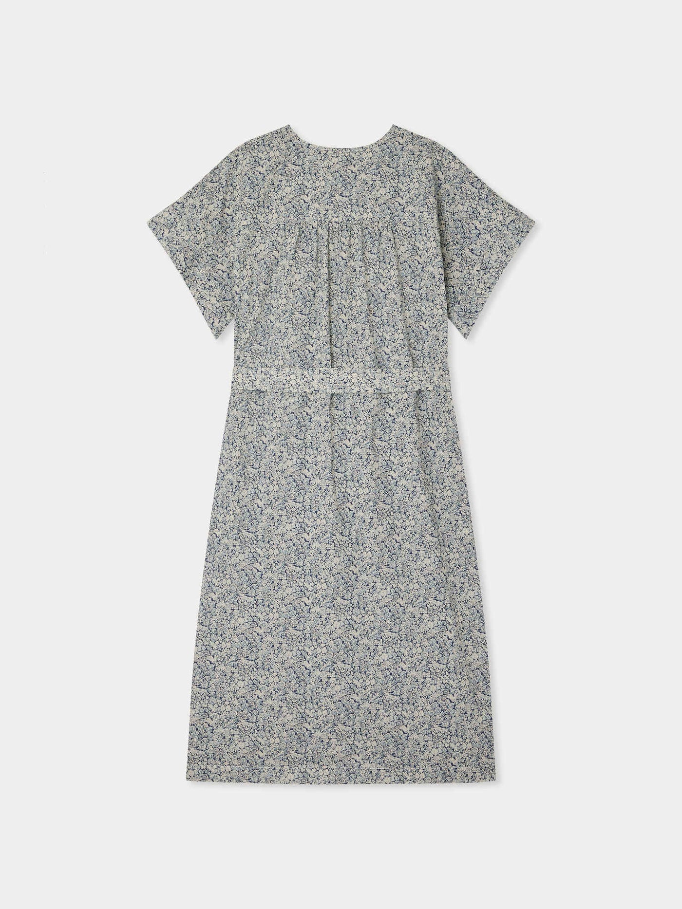Robe Leira à fleurs bleues en tissu Liberty en coton biologique
